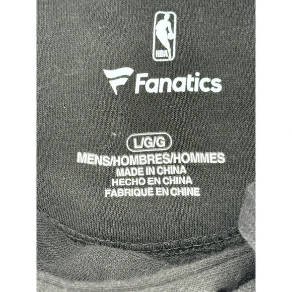 NBA Chicago Bulls Black Pullover Hoodie Men's Size Large Silver Marble Logo EUC - Picture 4 of 10